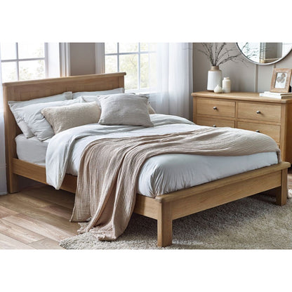 Memphis Wooden Double Bed In Limed Oak