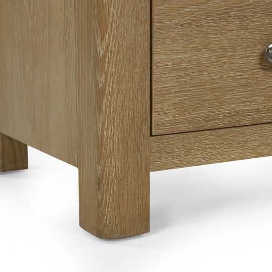Memphis Wooden Chest Of 3 Drawers In Limed Oak