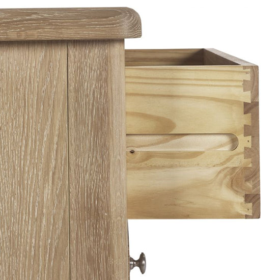 Memphis Wooden Chest Of 6 Drawers Wide In Limed Oak