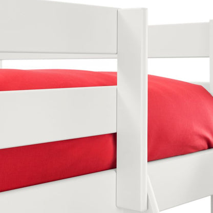 Merlin Wooden Triple Sleeper Bunk Bed In Surf White