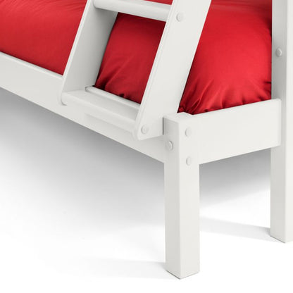 Merlin Wooden Triple Sleeper Bunk Bed In Surf White