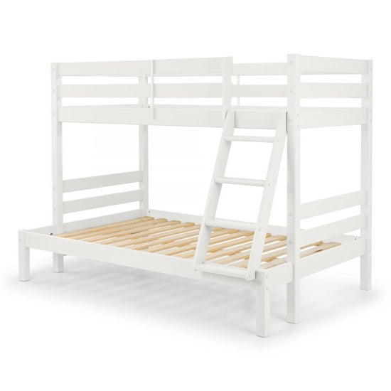 Merlin Wooden Triple Sleeper Bunk Bed In Surf White