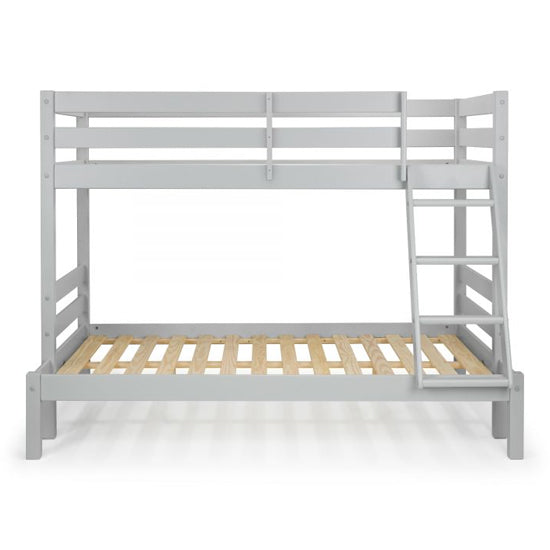 Merlin Wooden Triple Sleeper Bunk Bed In Dove Grey