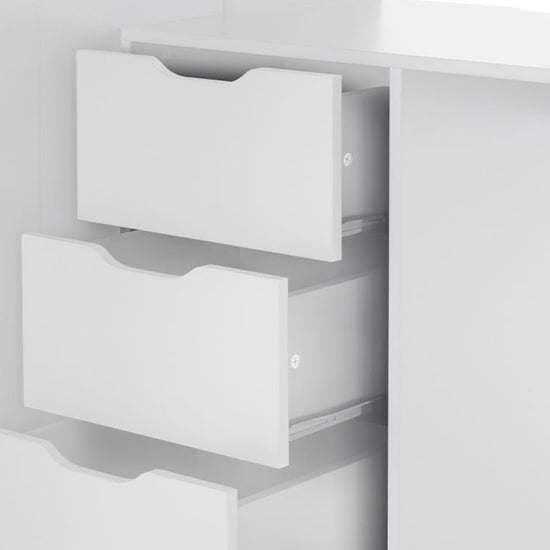 Mercury Wooden PC Gaming Highsleeper Bunk Bed In White