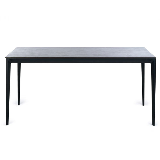 Miami Rectangular Sintered Stone Dining Table In Slate Grey