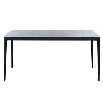 Miami Rectangular Sintered Stone Dining Table In Slate Grey
