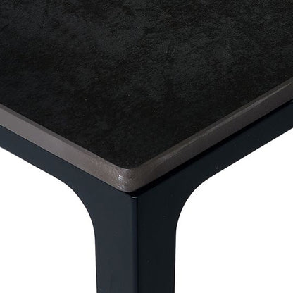 Miami Rectangular Sintered Stone Dining Table In Slate Grey