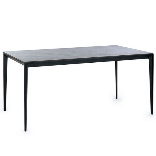 Miami Rectangular Sintered Stone Dining Table In Slate Grey