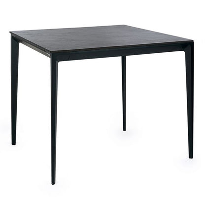 Miami Square Sintered Stone Dining Table In Slate Grey