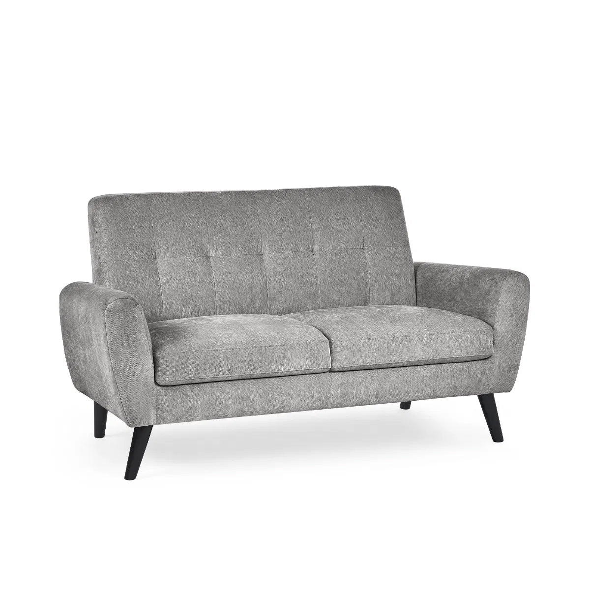 Monza Contract Standard Fabric 2 Seater Sofa In Dove Grey