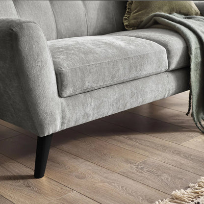 Monza Contract Standard Fabric 2 Seater Sofa In Dove Grey