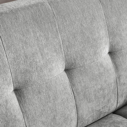 Monza Contract Standard Fabric 2 Seater Sofa In Dove Grey