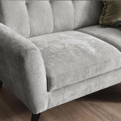 Monza Contract Standard Fabric 2 Seater Sofa In Dove Grey