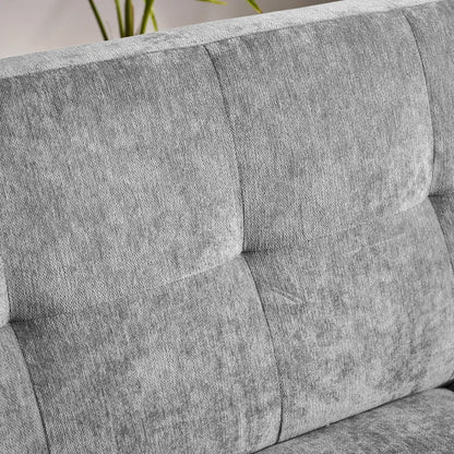 Monza Contract Standard Fabric 3 Seater Sofa In Dove Grey