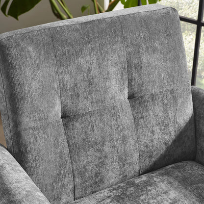 Monza Contract Standard Fabric 1 Seater Sofa In Dove Grey