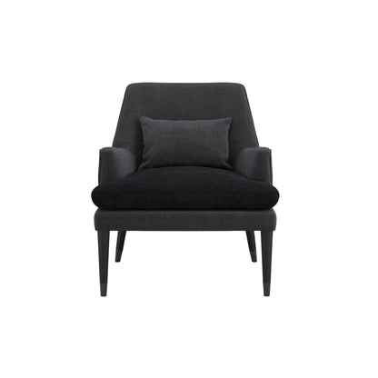 Montana Linen Blend Fabric Armchair In Anthracite