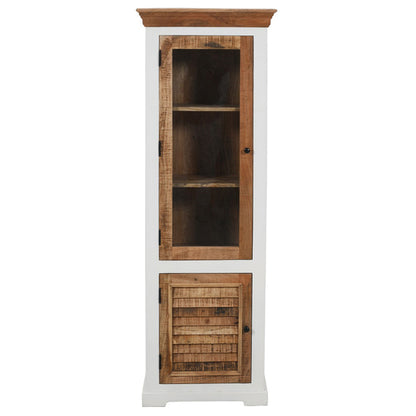Alfie Wood Display Cabinet With 1 Doors 3 Shelves In Oak