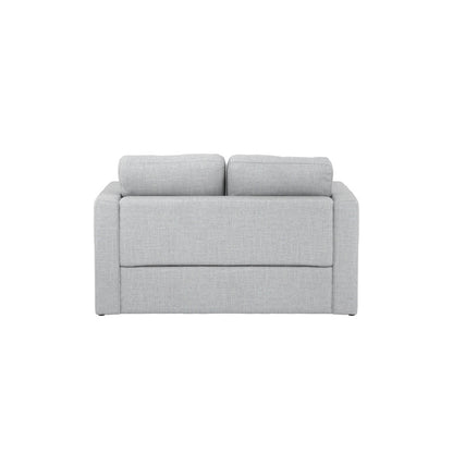 Newport Linen Blend Fabric 2 Seater Sofa In Light Grey