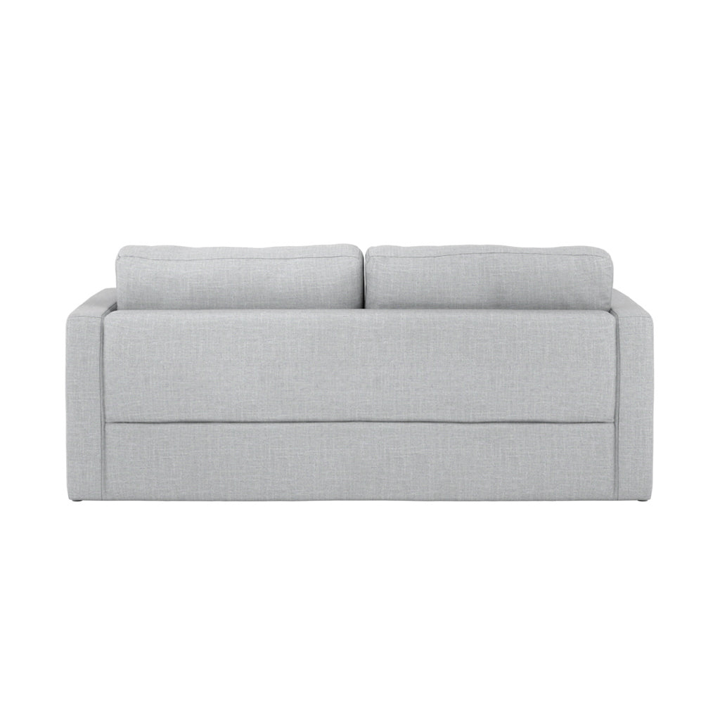 Newport Linen Blend Fabric 3 Seater Sofa In Light Grey