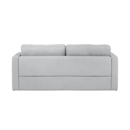 Newport Linen Blend Fabric 3 Seater Sofa In Light Grey