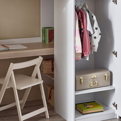 Ocean Wooden Highsleeper Bunk Bed In White And Oak