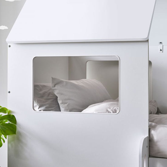 Orpheus Wooden Midsleeper Bunk Bed In White