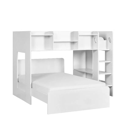Owen Midsleeper Bunk Bed With Underbed In White
