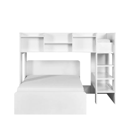 Owen Midsleeper Bunk Bed With Underbed In White