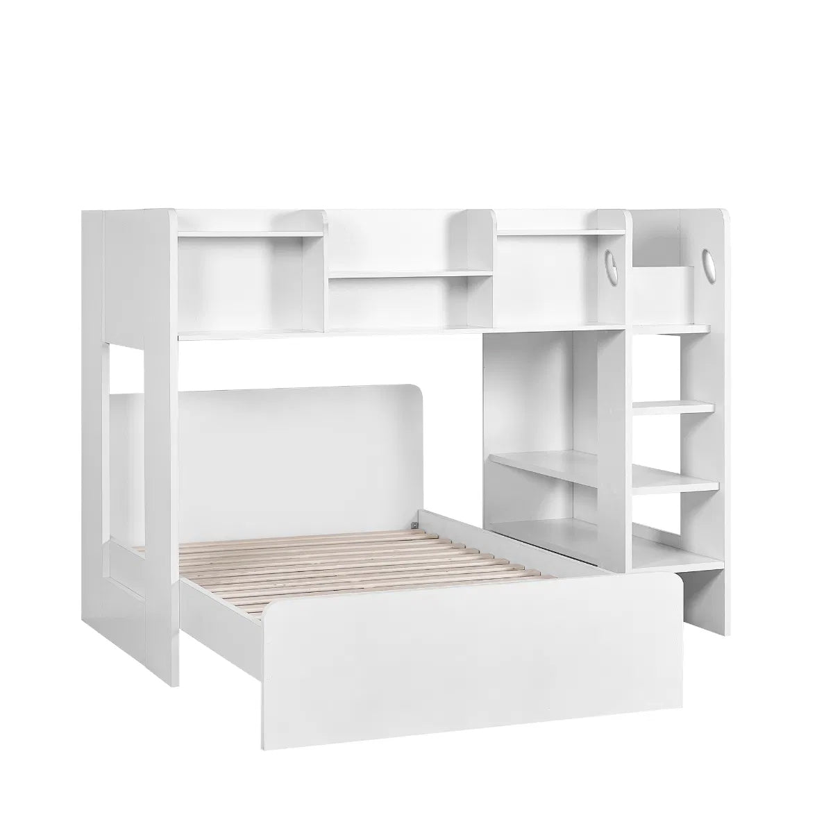 Owen Midsleeper Bunk Bed With Underbed In White