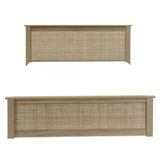 Padstow Wooden Ottoman King Size Bed In Oak