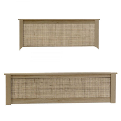 Padstow Wooden Ottoman King Size Bed In Oak