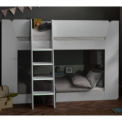 Parsec Wooden Bunk Bed In White