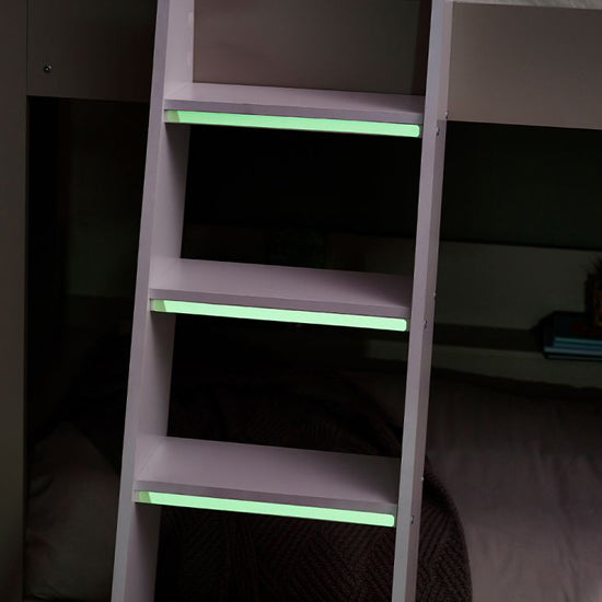 Parsec Wooden Bunk Bed In Taupe And White