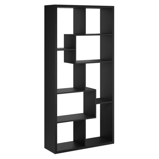Quebec Wooden Shelving Unit In Black