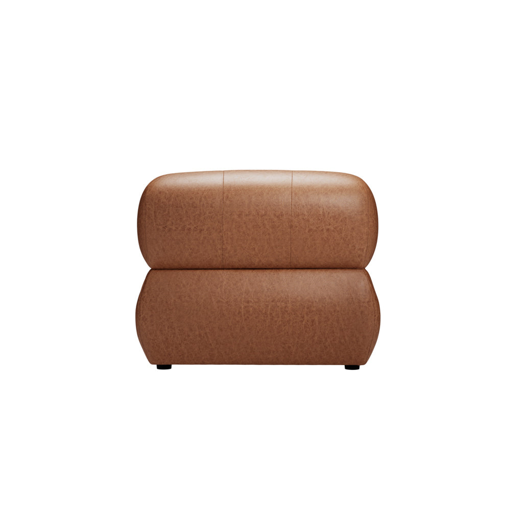 Reese Boucle Fabric Accent Chair In Tan
