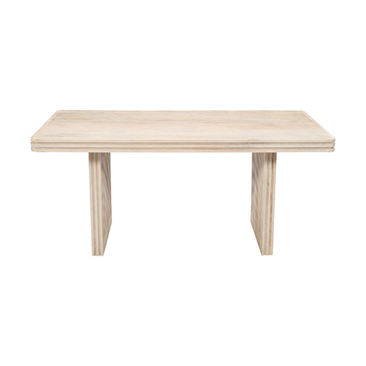 Hudson Carved Mango Wood Dining Table IN Natural Oak