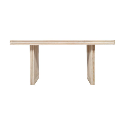Hudson Carved Mango Wood Dining Table IN Natural Oak