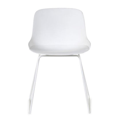 Rocco Plastic Dining Chair In White