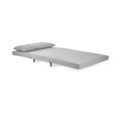 Rowan Fabric Single Sofa Bed In Grey