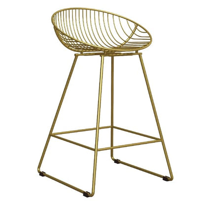 Ellis Metal Bar Chair In Gold