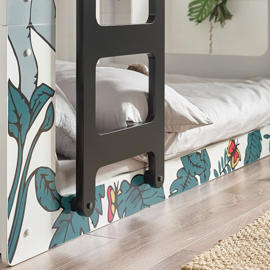 Safari Wooden Bunk Bed In Safari Theme Print