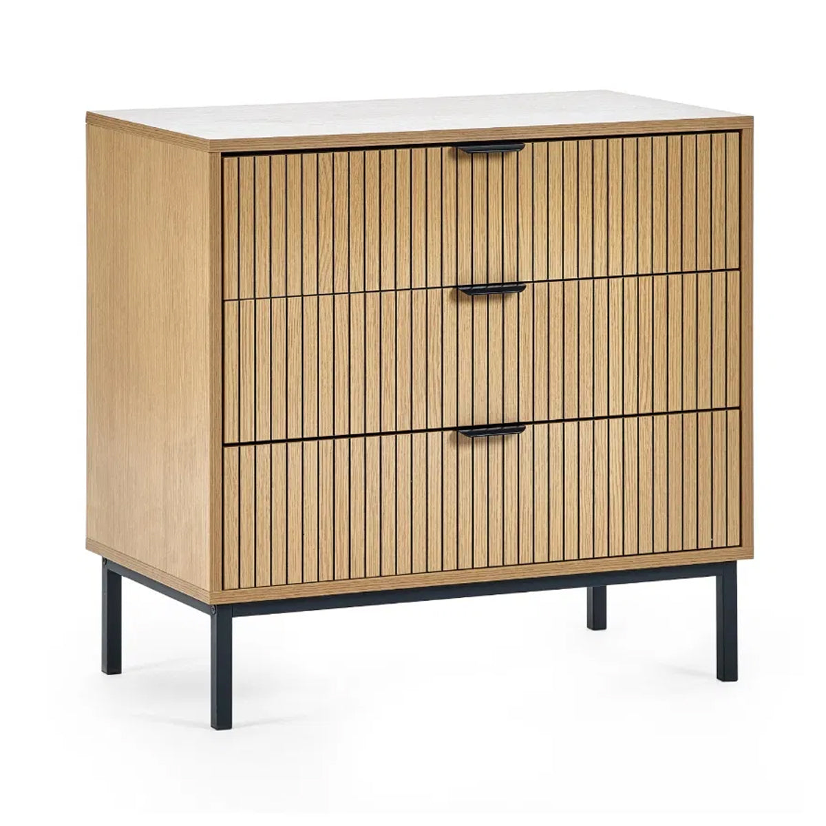 Sia Wooden Chest Of 3 Drawers In Oak