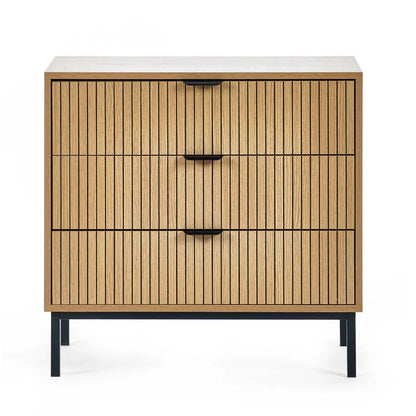 Sia Wooden Chest Of 3 Drawers In Oak