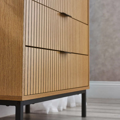 Sia Wooden Chest Of 3 Drawers In Oak