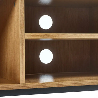 Sia Wooden TV Stand With 2 Doors In Oak