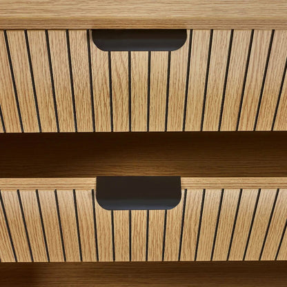 Sia Wide Wooden Chest Of 6 Drawers In Oak