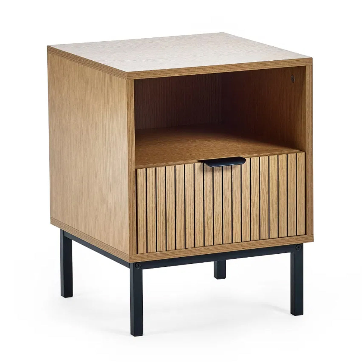 Sia Wooden Side Table With 1 Drawer In Oak