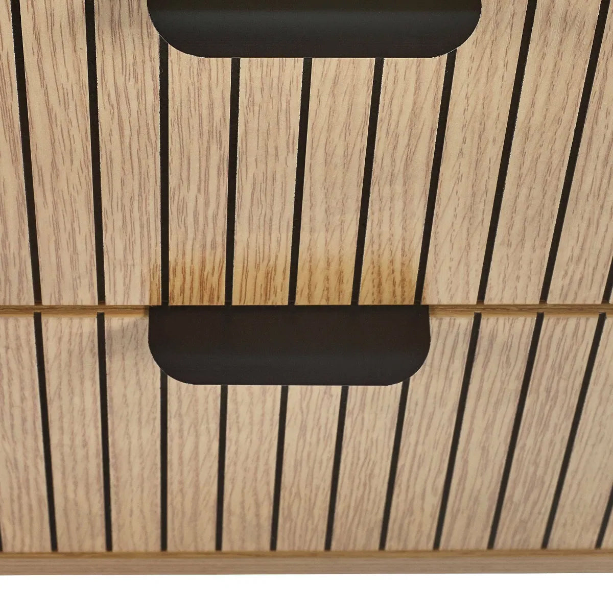 Sia Wooden Bedside Cabinet With 2 Drawers In Oak