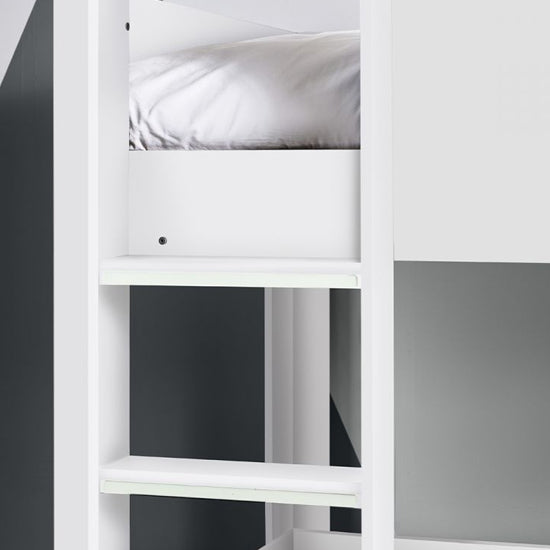 Solomon Wooden Bunk Bed In White
