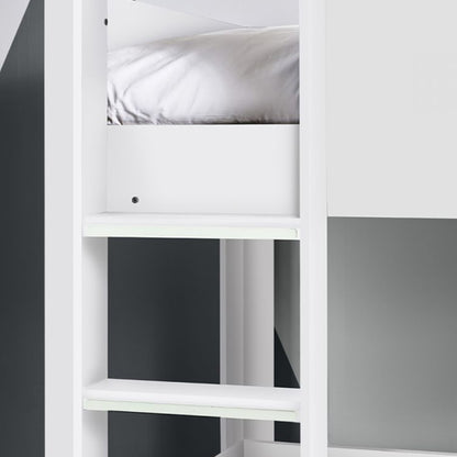 Solomon Wooden Bunk Bed In White
